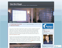 Tablet Screenshot of glassblockblogger.com